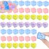15Pcs Mini Ice Cube Squishy Toys Release Stress Transparent Small Ice Block Pinch Children Squeezing Stress Relieving Toy Gifts