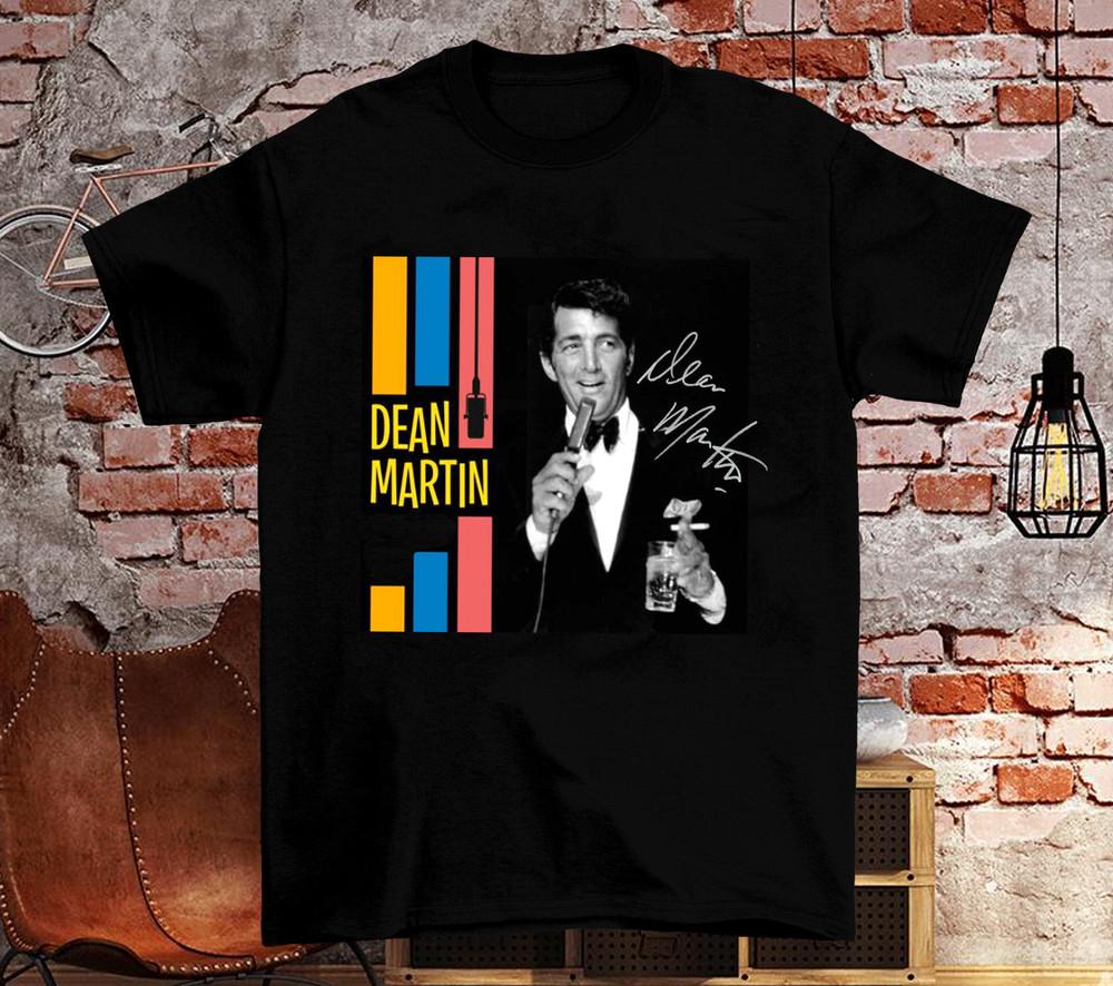 

Dean Martin Signature Gift For Fan Black All size Cotton Shirt Unisex T-Shirt XXL