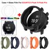 2-IN-1 Case + Tempered Glass Film For SUUNTO 9 Peak Pro TPU Screen Protector & Bumper Protective Cover For SUUNTO 9 Peak
