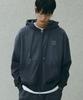 Divine Distance Spray Washed Zip-Up Hoodie [Charcoal]