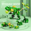 Compatible Lego 6-in-1 Small Particle Building Block Tank Dinosaur Military SWAT Model Children's Educational Toys