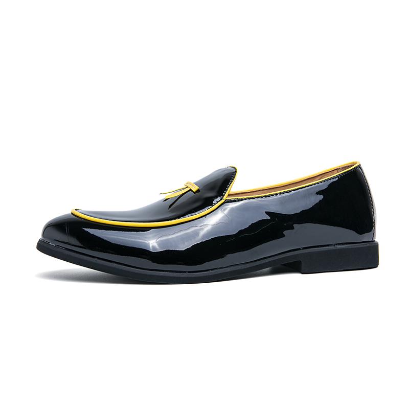 Herren Slipper Kleid Formell Schwarz Business Casual Schuhe Lila Grün Slipper Smoking Hochzeitsschuhe Übergröße
