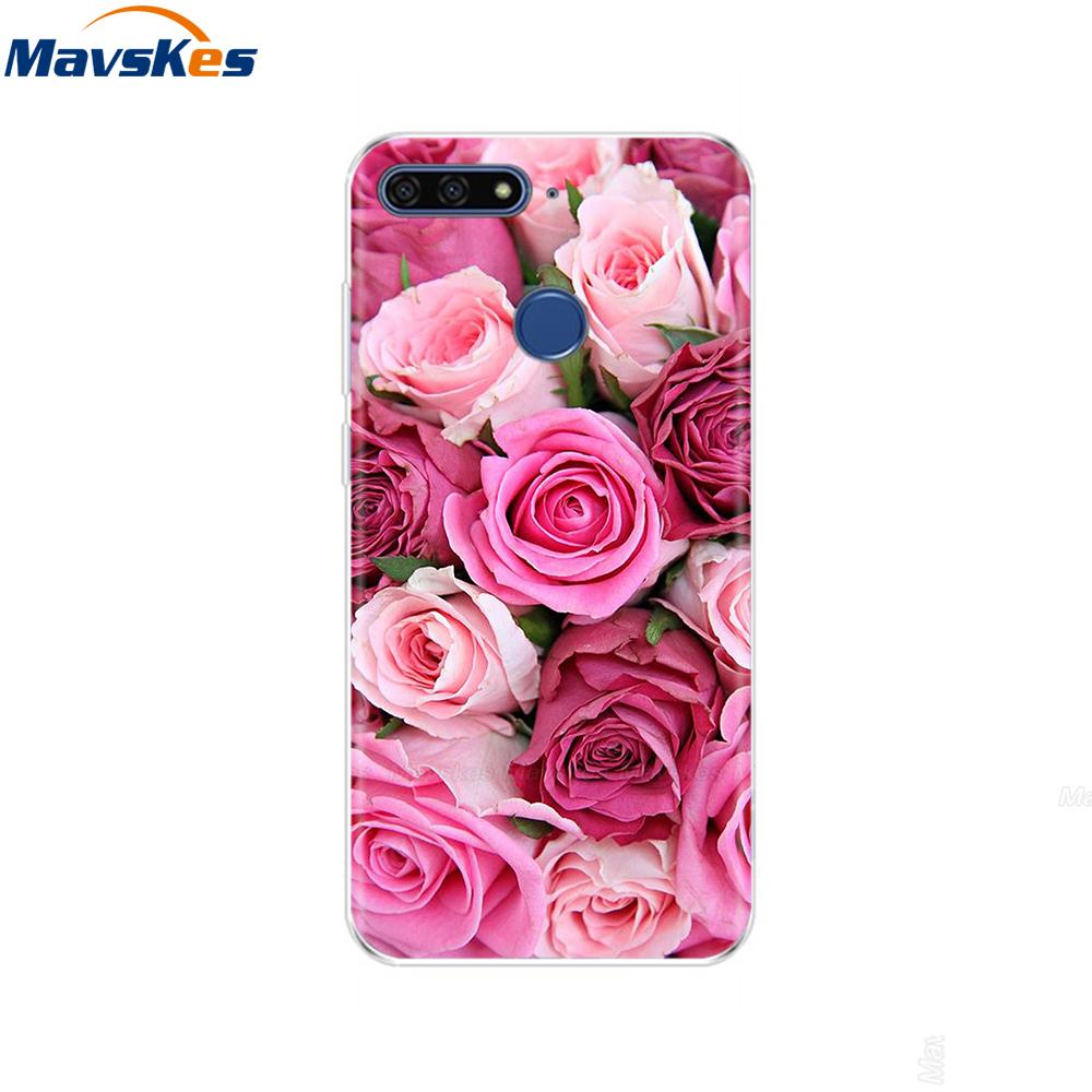 Case For Huawei Honor 7C Case On Huawei Honor7C 5.7 inch Soft Silicone Phone Cover For Huawei Honor 7C Aum-L41 TPU Cases Coque