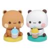 Cute Cute Kawaii Bubu Dudu Panda Bear Figure Cartoon Exciting Bear Miniatures Collectible Animal Toy Doll Ornament Home Derocation