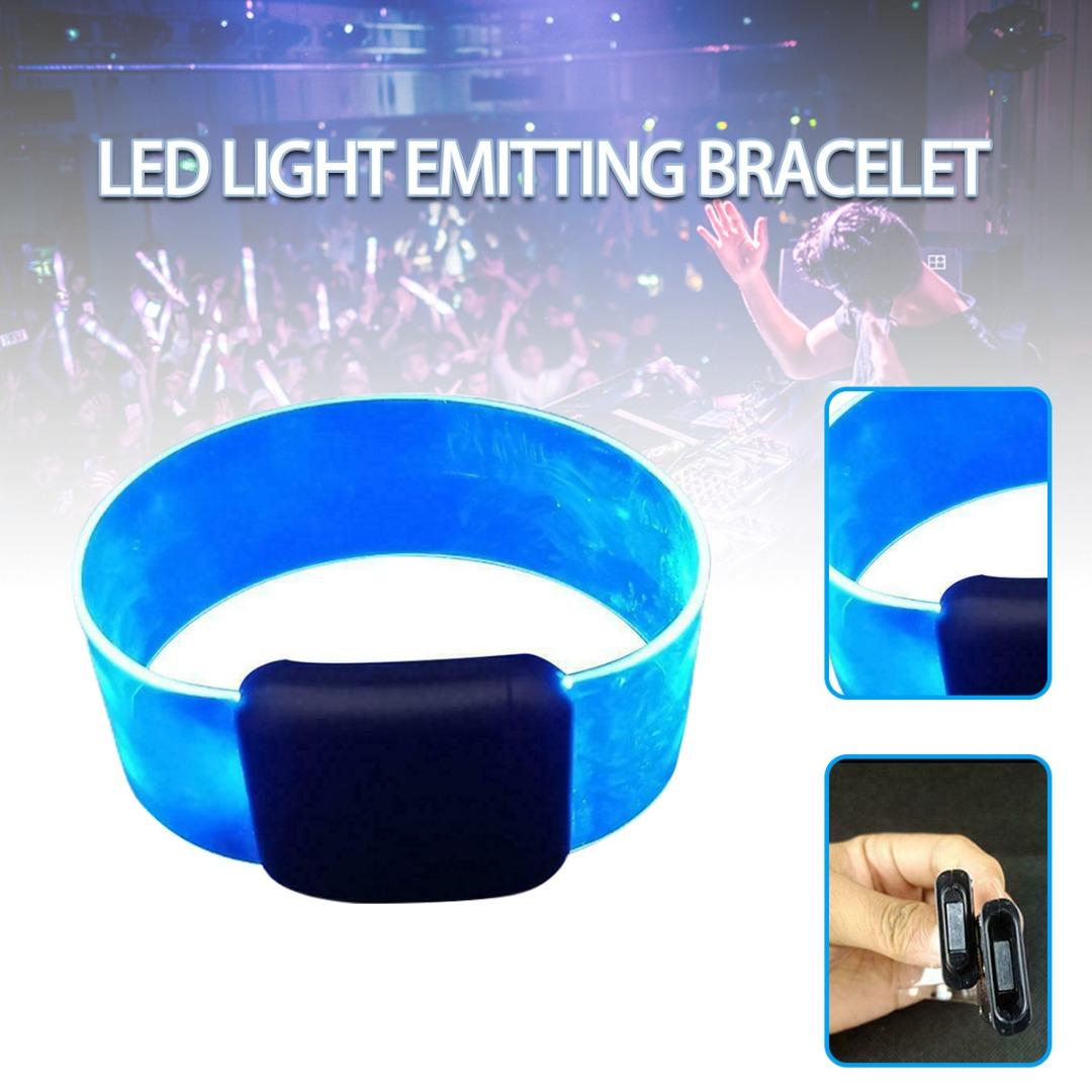

PDTO светодиодные светящиеся браслеты с подсветкой, браслеты на запястье, мигающий спортивный браслет для вечеринки