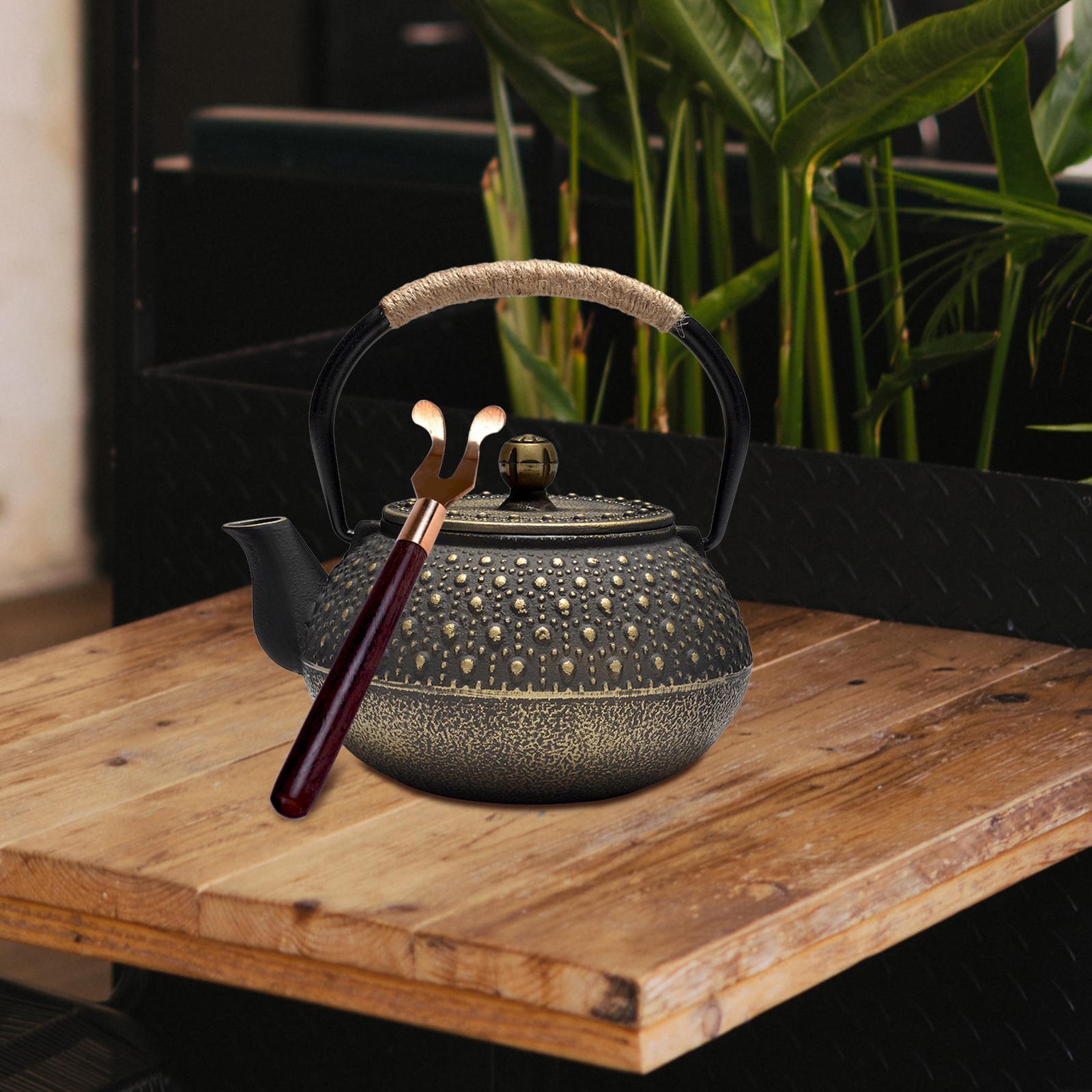 

Чугунный чайник для мужчин и женщин 900 мл Японский чайник для рассыпного чая в деревенском стиле Чайник для кухни, кемпинга, ресторана, походов, пикника GERMANY