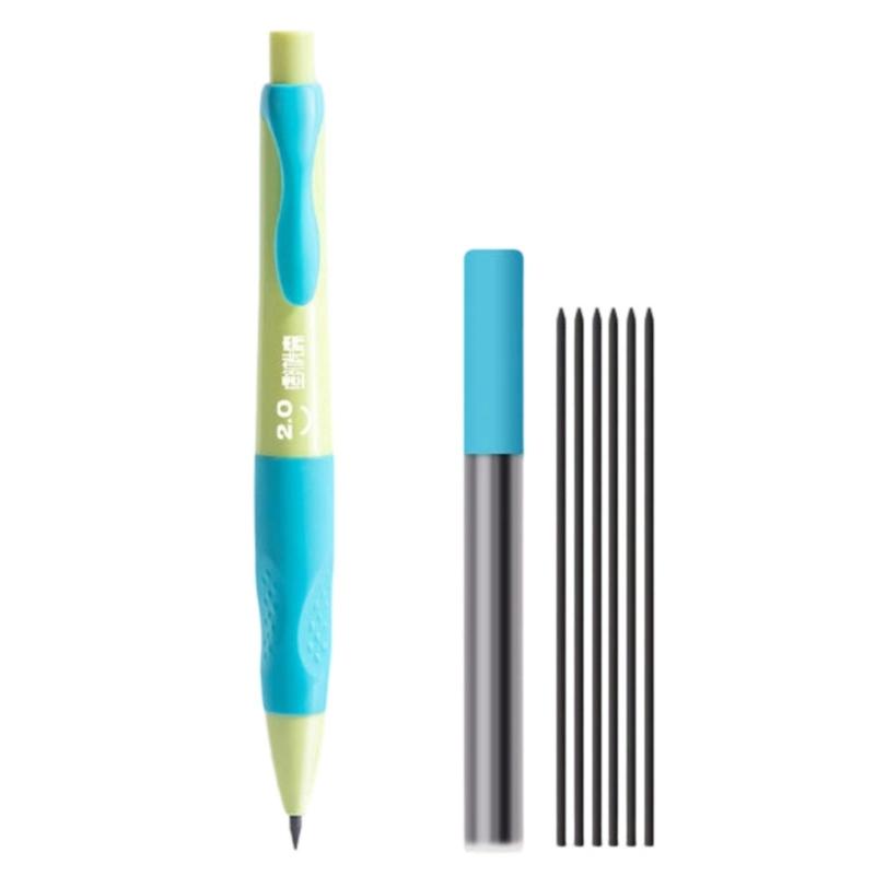 

Childrens Mechanical Pencil With Break Resistant Core And Comfortable Grip For Proper Hand Position Posture Correction синій