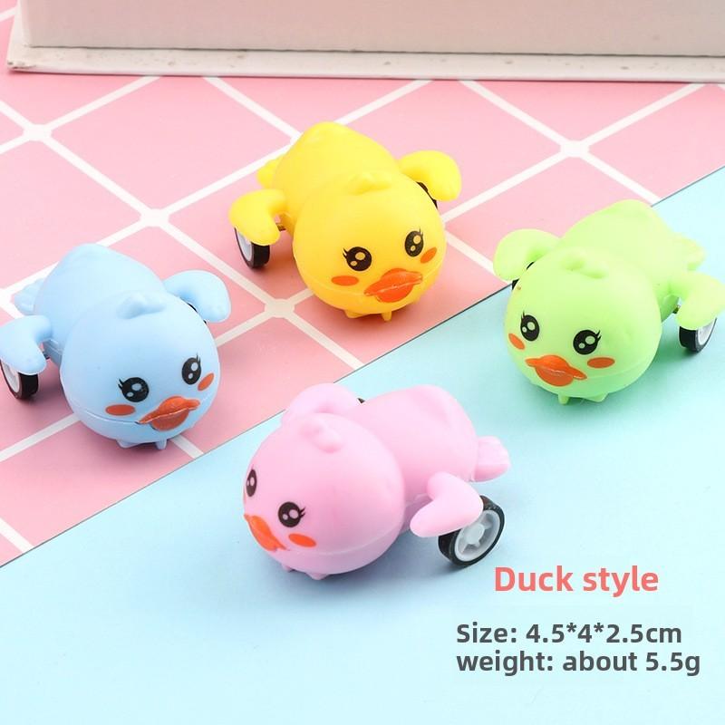 Turtle Mini Duck Animal Vehicle With Rebound Action For Toddler Motor Skills