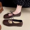 2026 Spring Designer Women Ballet Flats Casual Shallow Butterfly-knot Shoes Soft Sole Women's Elegant Leather Dress Cute Shoes