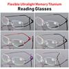 Men And Women Flexible Vision Care Presbyopic Eyeglasses Rimless Reading Glasses Memory Titanium