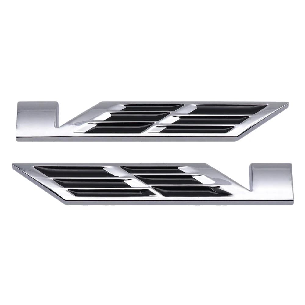 For Cadillac Escalade CTS ATS Eldorado SRX Deville XT4 XT5 XT6 STS XTS SLR XLR CT4 CT5 CT6 2pcs Car Stickers Side Badge V Logo