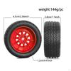 4 Pieces RC Car Wheels and Tires Easy to Install Spare Parts Modification for 1/14 Crawler