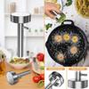 Falafel Spoon With Hole Professional Stainless Steel Spoon Food Grade Non-Stick Falafel Making Tool Meatball Maker