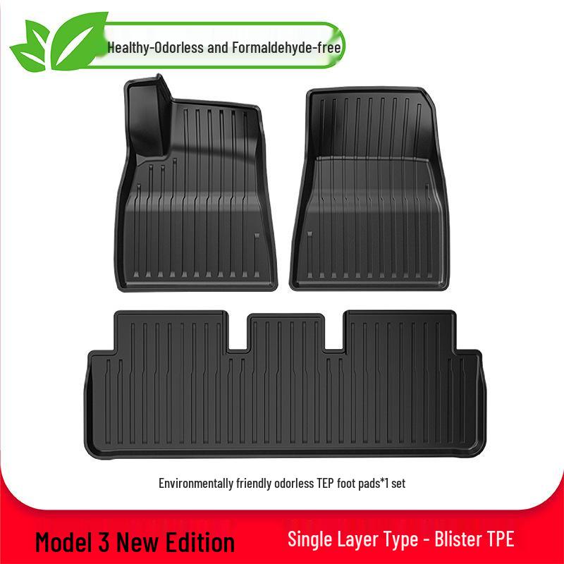 Tesla Model 3/Model Y TPE Floor Mats & Trunk Accessories for Version 25