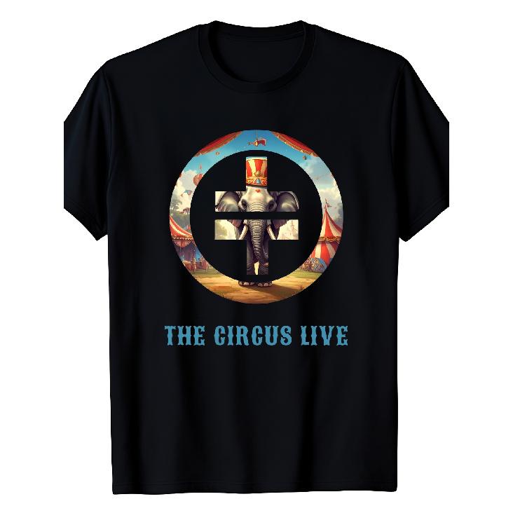 Men S Take That Circus Tour T-Shirt - Band And Elephant Print T-Shirt, a Casual Streetwear Gift for Take That Fans, Concert Merchandise, Machine S чёрный