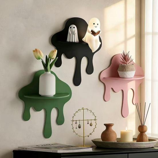 Cloud Floating Shelf Wall Mounted Shelf Decorative Small Cloud Floating Shelf for Potted Plants Figurines