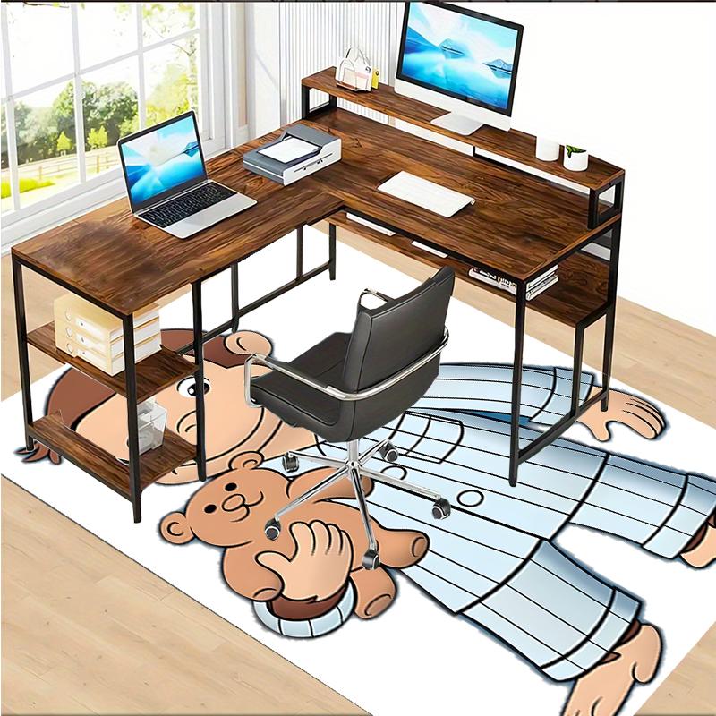 Curious George Polyester Carpet, Soft Indoor Mat for Office Chair, Living Room, Computer Desk - Decorative Home Office Rug Design