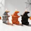 Cute Halloween Owl Silicone Mold Halloween Party Pumpkin Soy Wax Candle Mold Haunted House Resin Plaster Soap Silicone Mould