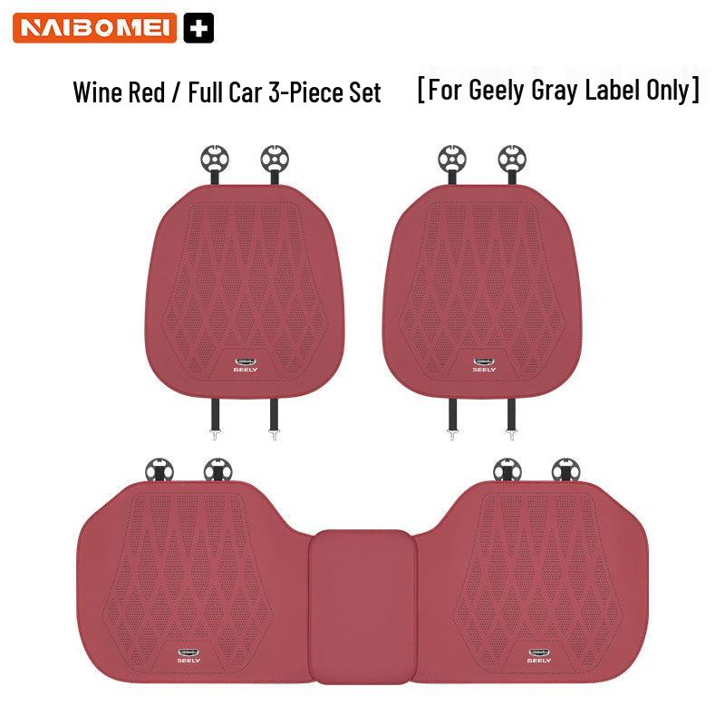 Leather Seat Covers for Geely Cars: Xingyue, Binyue, Emgrand, Borui, Geometry, ICON - Front and Rear Seats