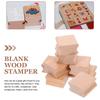 10Pcs Wooden Stamper Kit Fun Creative DIY Seal for Learning Scrapbook Cards Invitations Letters Planner Journal Use