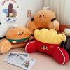 Hamburger French Fries Bedside Cushion Office Car Lumbar Pillow Sofa Cushion Dormitory Bedside Reading Pillows 55x35x25cm 1pc Soft Breathable Pillow