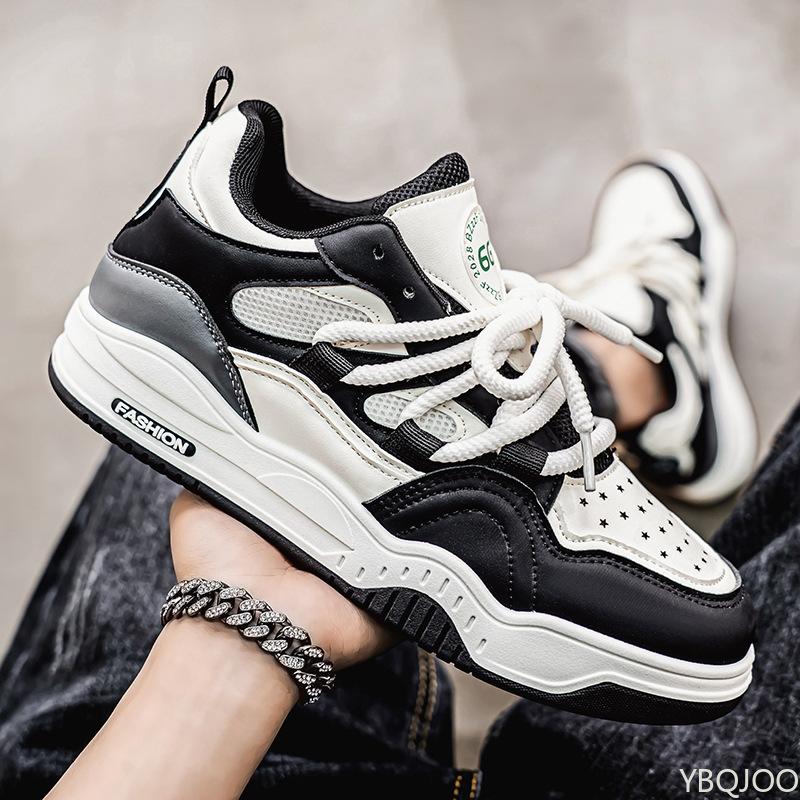 Fashion Spring Autumn Thick soled Height Increasing Low cut Thin Wear resistant Men's Sports Simple Comfortable Casual Shoes