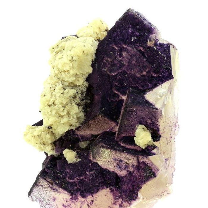 Pierres et Minéraux. Fluorite + Sphalerite + Baryte. 8642.5 ct. (1.73 kg) Elmwood mine, Carthage, Tennessee, USA.