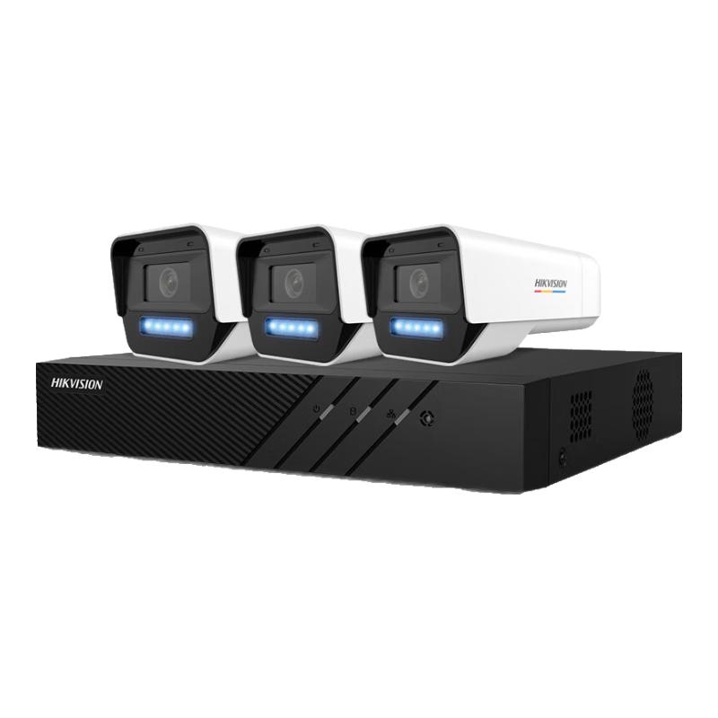Hikvision Ultra HD Full-Color PoE Surveillance Camera System CN plug (adapter included)