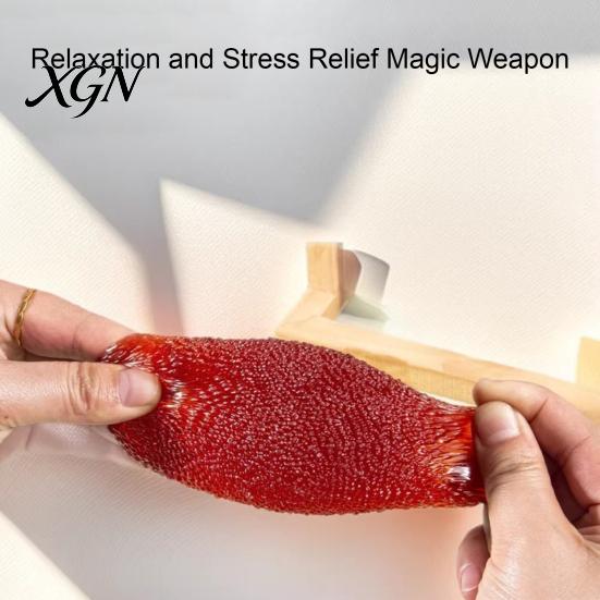 Realistic Waxberry Toy Simulated Squeeze Anxiety Relief Peeled Orange Stress Ball Focus Aid Relaxation Fruit Sensory Fidget Decompression Gadget