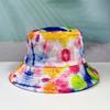 Tie-dye bucket hat hot hat versatile sun hat