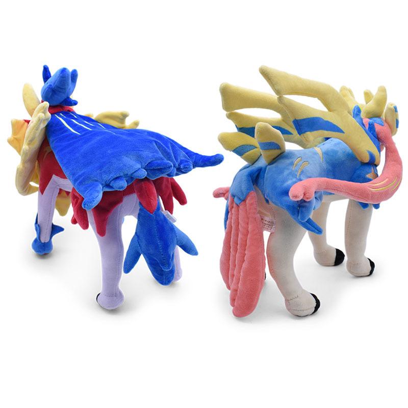 Sword&Shield Plush Toys Zacian Zamazenta Dauntless Shield Intrepid Sword Stuffed Doll Cool Xmas Gift for Kid's