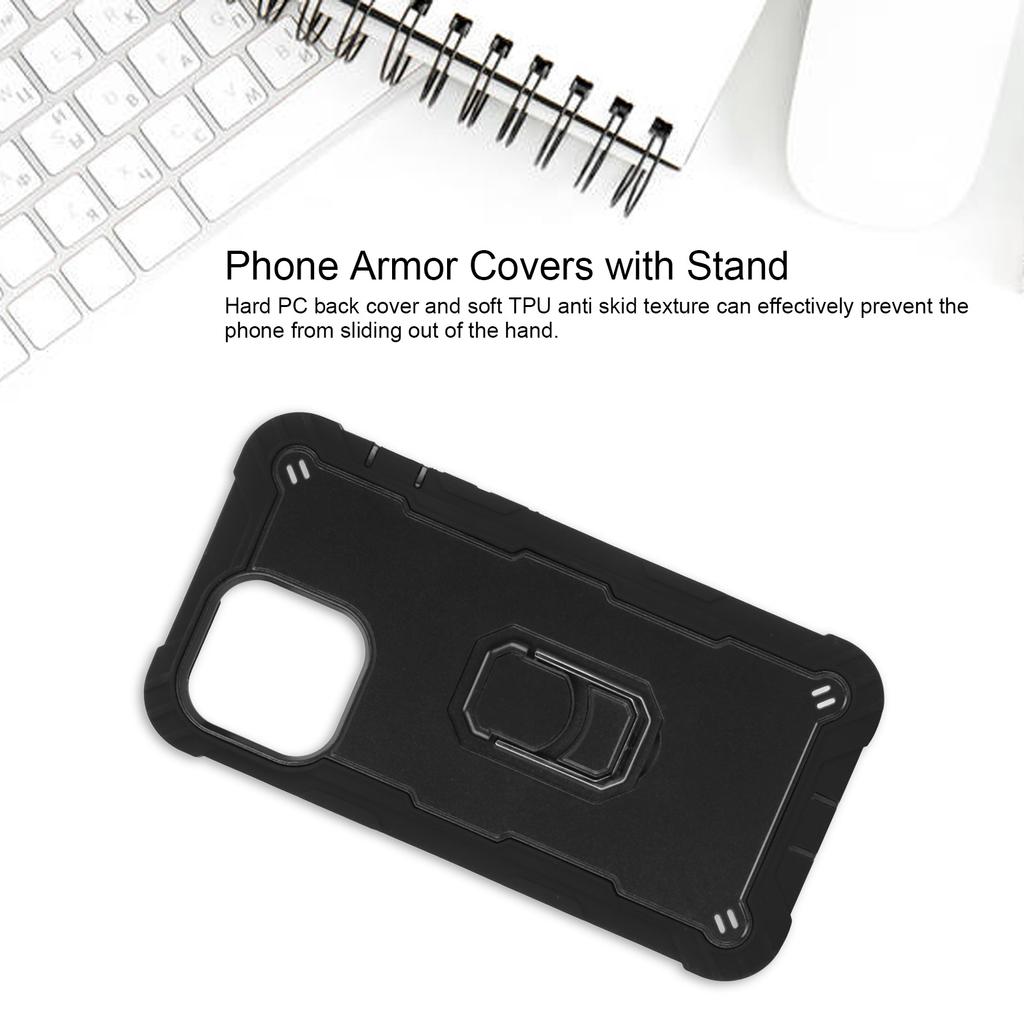 Scratchproof Armor Covers with Stand for   13 Pro   Mobile Phones Armor   Case(Pink Gold )