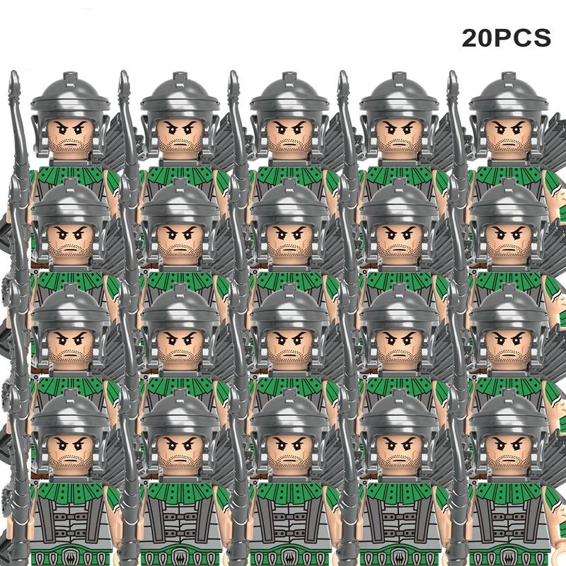 Medieval Knights & Warriors Building Blocks Roman Legion Spartan Cavalry Crusaders Bricks