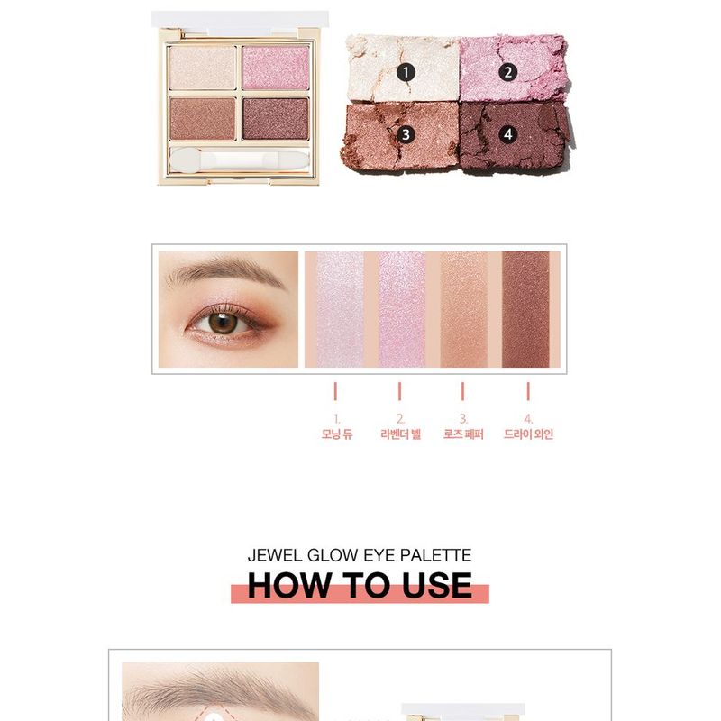 VDIVOV - Jewel Glow Eye Palette - 3 Colors