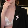 Sturdy Alloy Enamel Crosses Pin For Craft And Sewing Projects