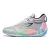 Li-Ning Cloud Non-Slip Shock Absorbing Durable Lightweight Rebound Mid-Top Basketball Shoes Kids Basketball Shoes Gray YKBT020-7