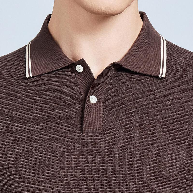 Men's Silk Blend Cooling Polo T-shirt