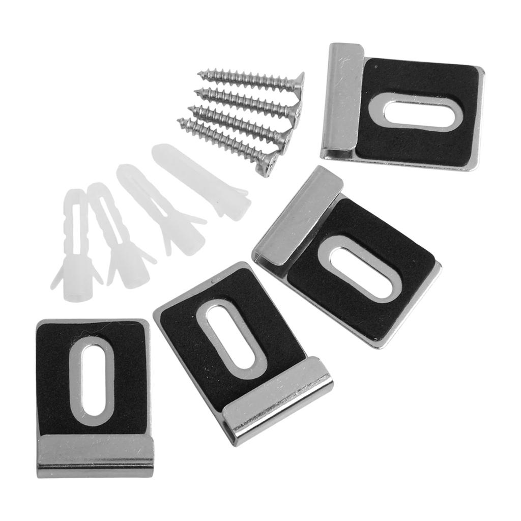 Snadno instalovatelné držáky zrcadel Věšáky na rámečky Klipy pro nástěnnou montáž držáků zrcadel Bezpečné upevnění Nerezová ocel Heavy Duty