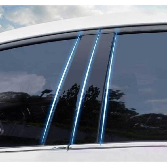 For Kia Forte K3 Glossy Black PC Car Window BC Pillar Panel Cover Trim 2019-2024