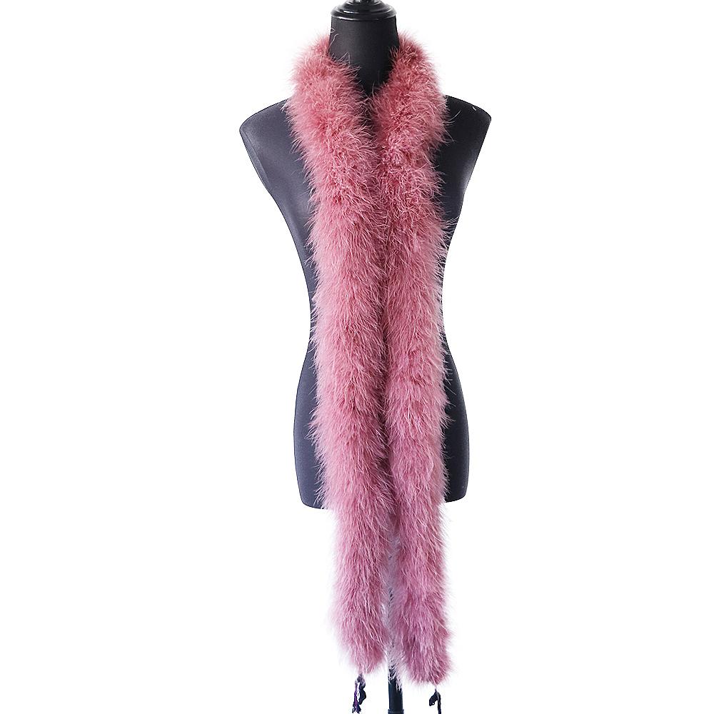 DIY 2Meters Colorful Fluffy Marabou Feather Boa Turkey Feathers for Wedding Party Dress Clothing Decoration Crafts Plumes Shawl 50G