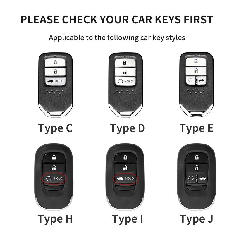 Leather Car Remote Key Case Cover Shell for Honda Civic 11th 2022 for Honda 2022 2023 2024 Civic for Accord CR-V HR-V Pilot