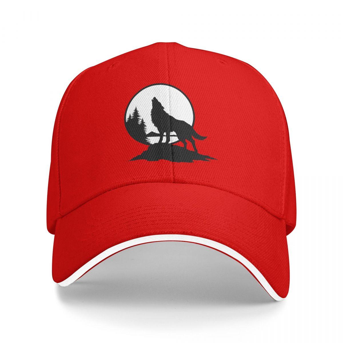 

Крики Волка Бейсболки Snapback Кепки-бейсболки Дышащие Повседневные Кепки для улицы для Мужчин и Женщин One Size