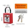 Bedi 38mm Industrial Safety Padlock: Engineering Plastic Insulated Electrical Lockout/Tagout (LOTO)