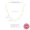 Simple Wind Round Bead Row Diamond White Zircon Necklace Female High-End Light Luxury Collarbone Chain