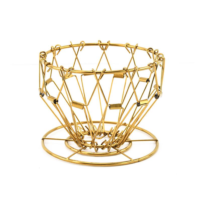 Collapsible Outdoor Pour Over Coffee Dripper,Portable Stainless Steel Reusable Coffee Dripper For Hiking B