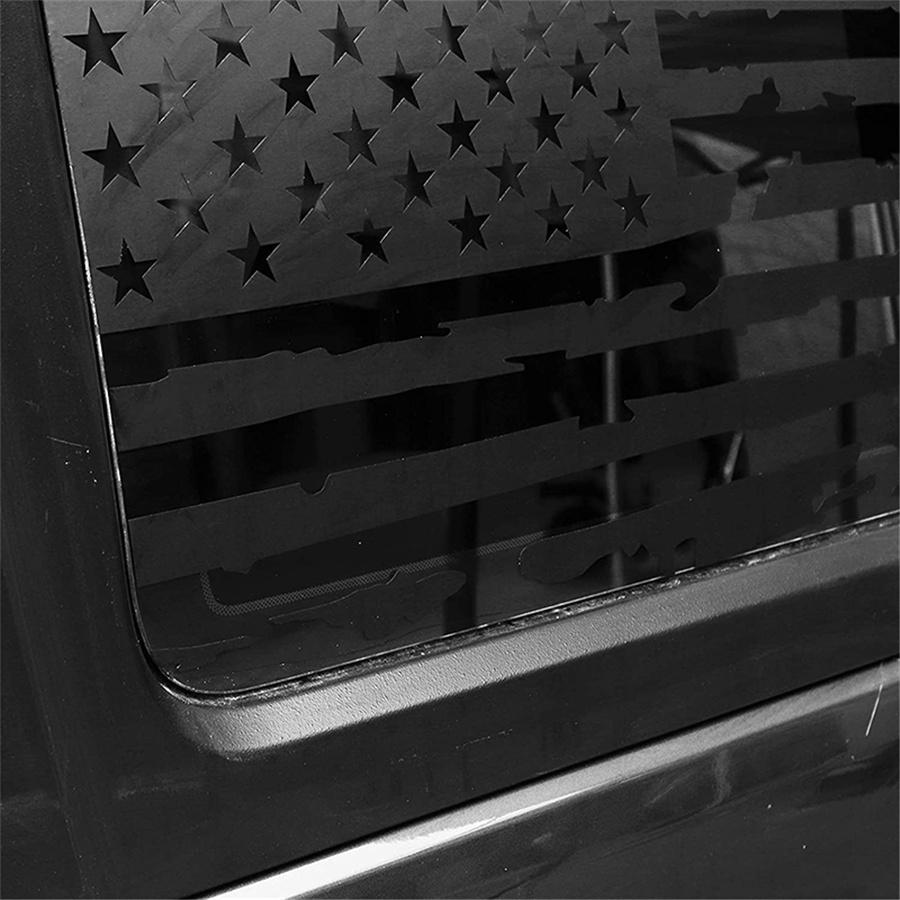Rear Window USA Flag Decals for Jeep Wrangler JL
