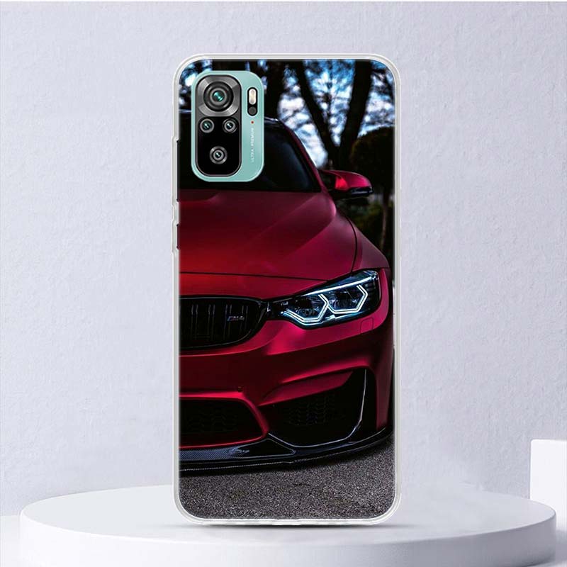 Blue Red Car M3 M4 Soft Case For Xiaomi Redmi 10 10A 10C 9 9A 9C 9T Phone Cover 8 8A 7 7A 6 6A S2 K20 K40 Pro 10X Funda Coque