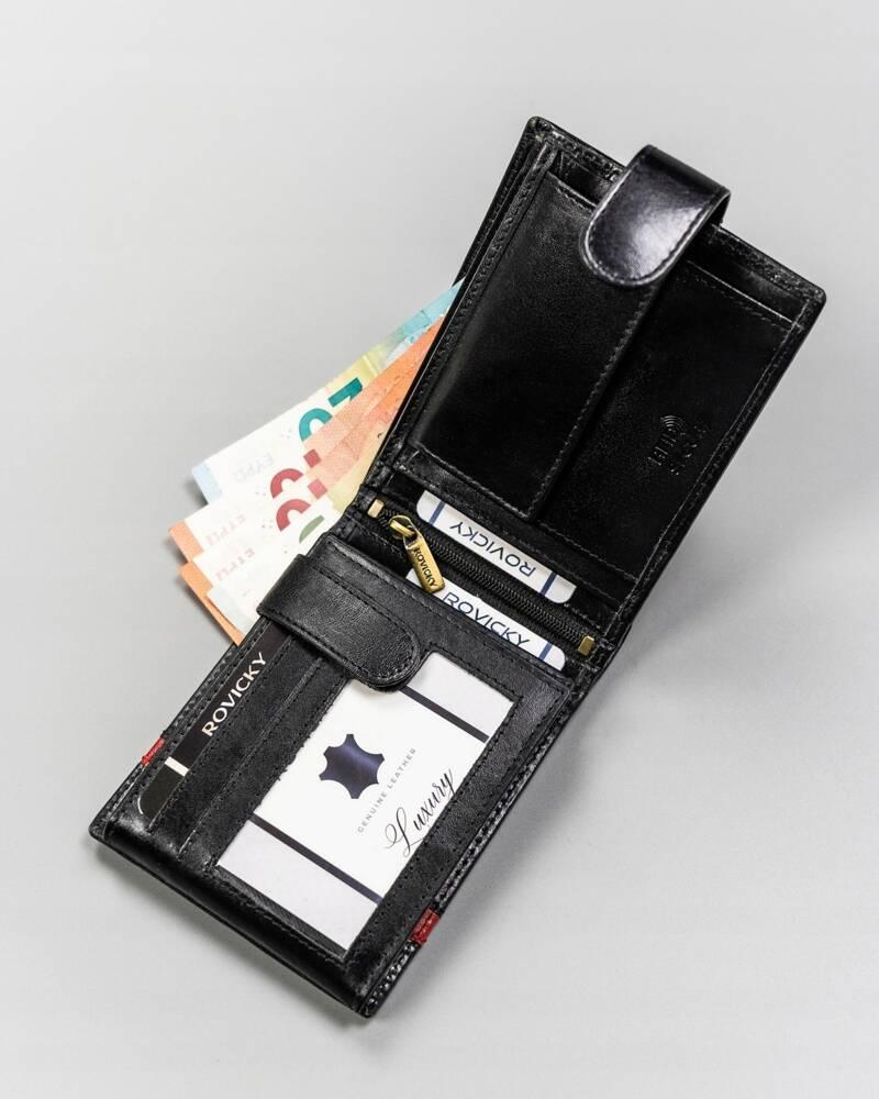 Large Men's Wallet Made of Natural Leather - Rovicky