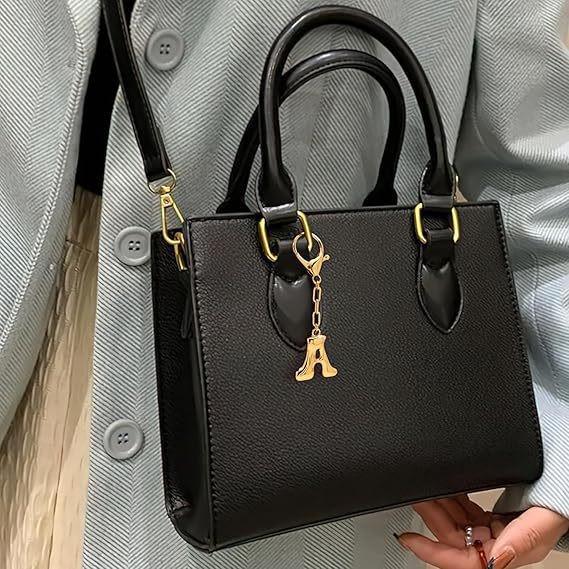 26 Alphabet Keychain: 18K Gold-Plated Pendant - Elegant Niche Design