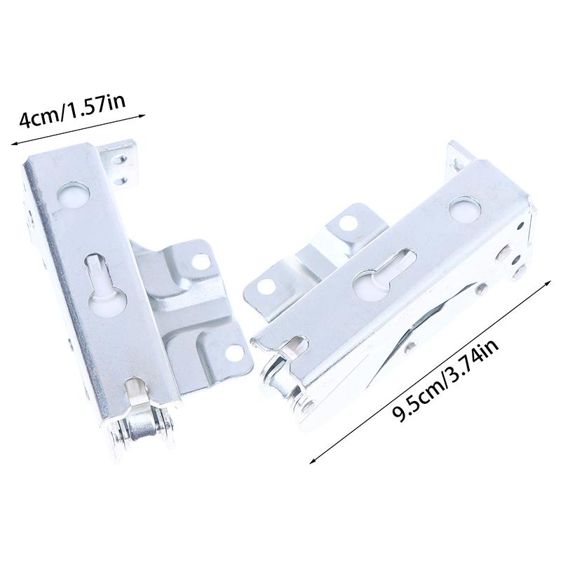 

2PCS Fridge Freezer Door Hinge JS99 JS08 JS88 Built-in Type Flat Refrigerator Door Closer Refrigeration Hinge Replacement срібний
